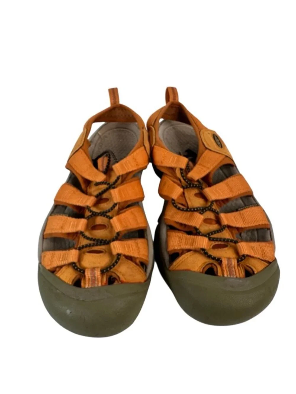 KEEN Newport H2 Hybrid Water Hiking Closed Toe Sandals Orange Women's 8